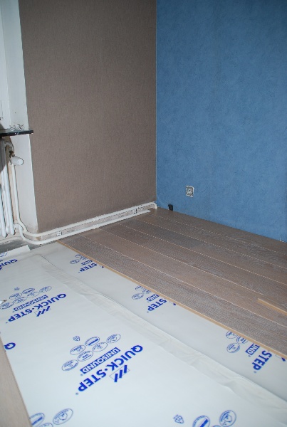 Pose de parquet
